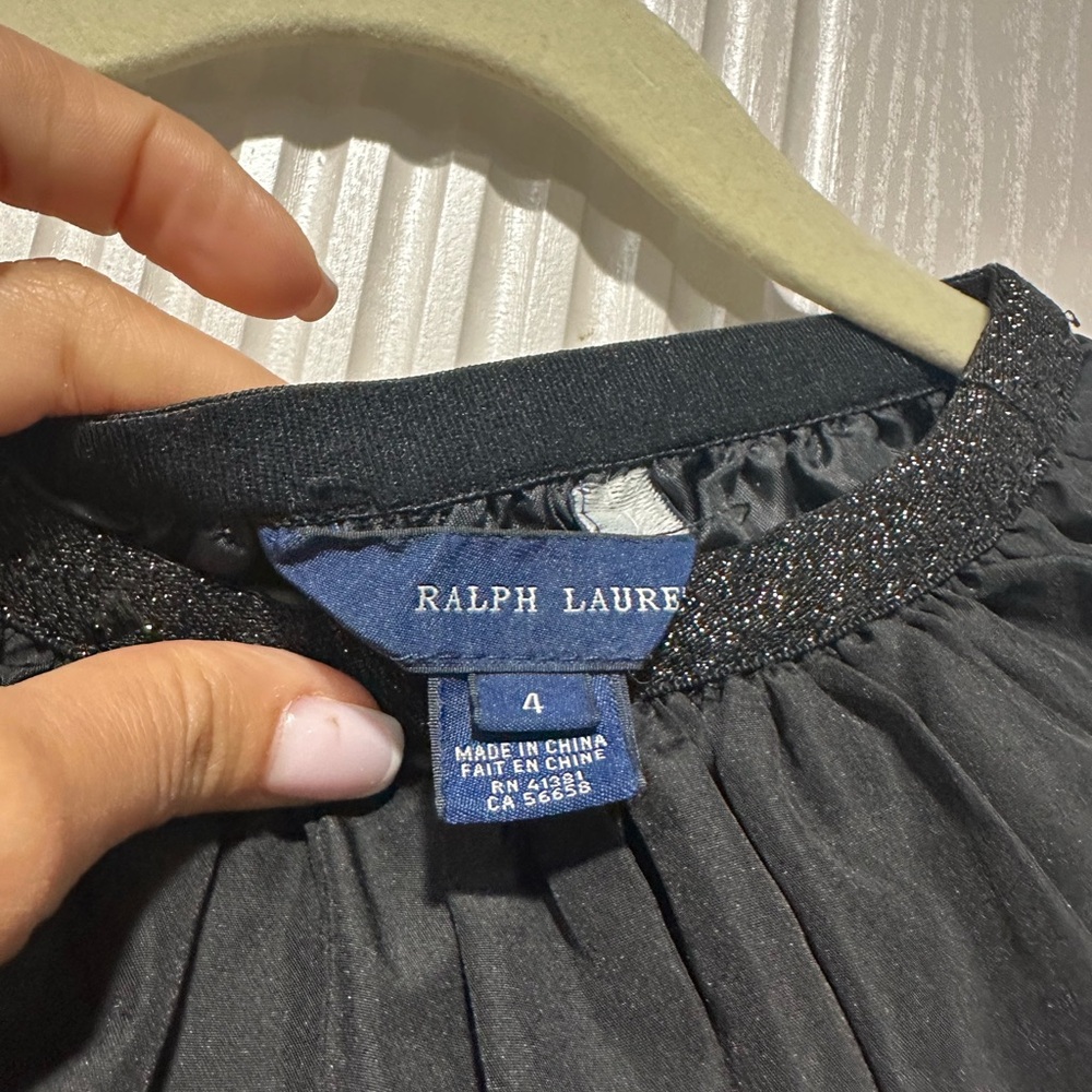 Ralph Lauren black skirt with Glitter Trim